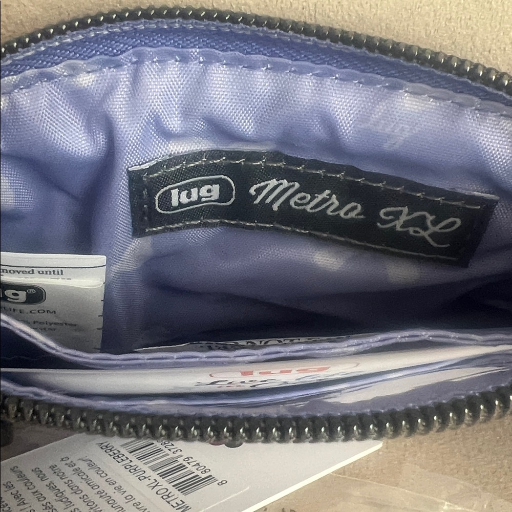 NWT Lug Metro XL ID Pouch in Purple Berry 💜 - Picture 2 of 4